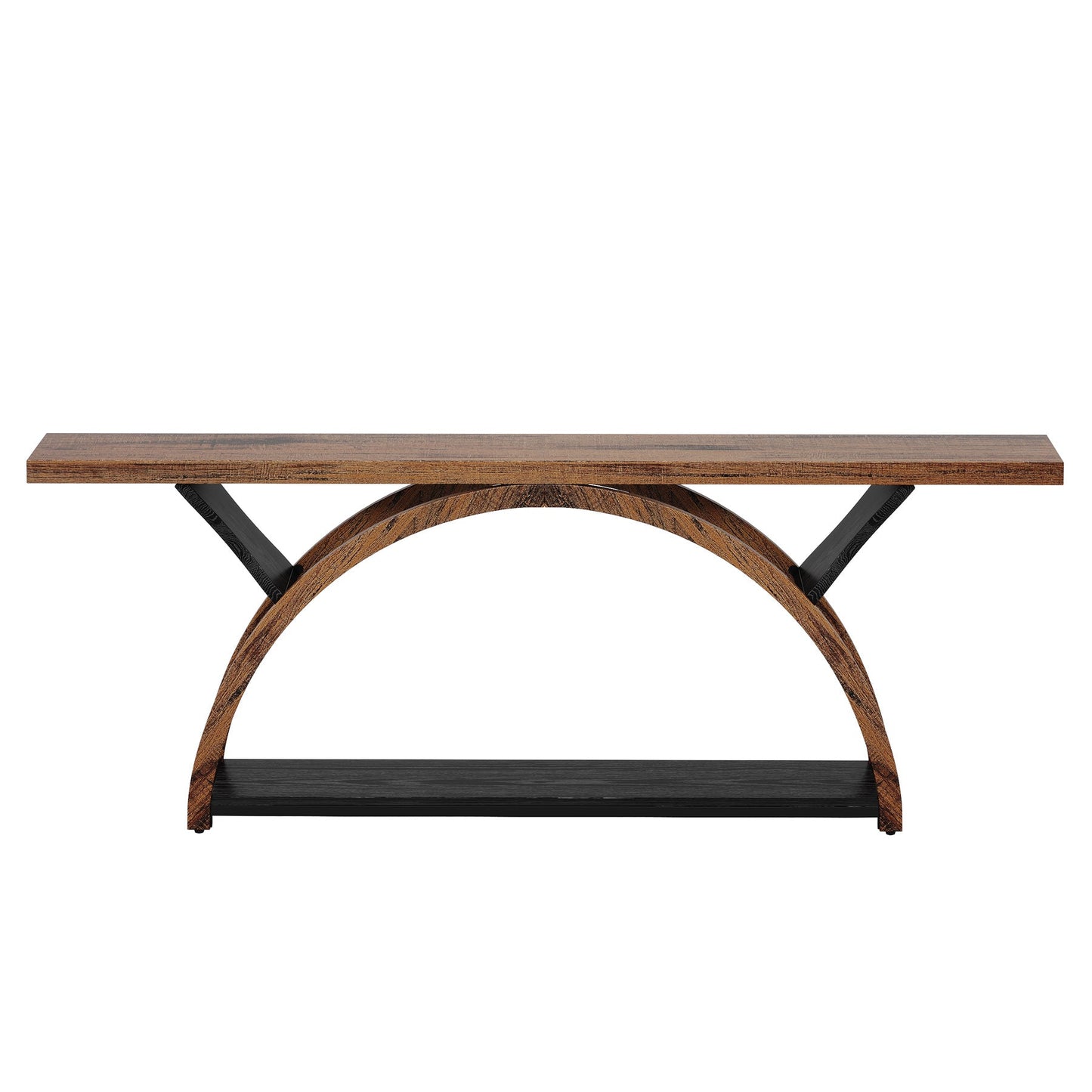 70.87" Console Table with Storage Shelf, Narrow Long Sofa Table