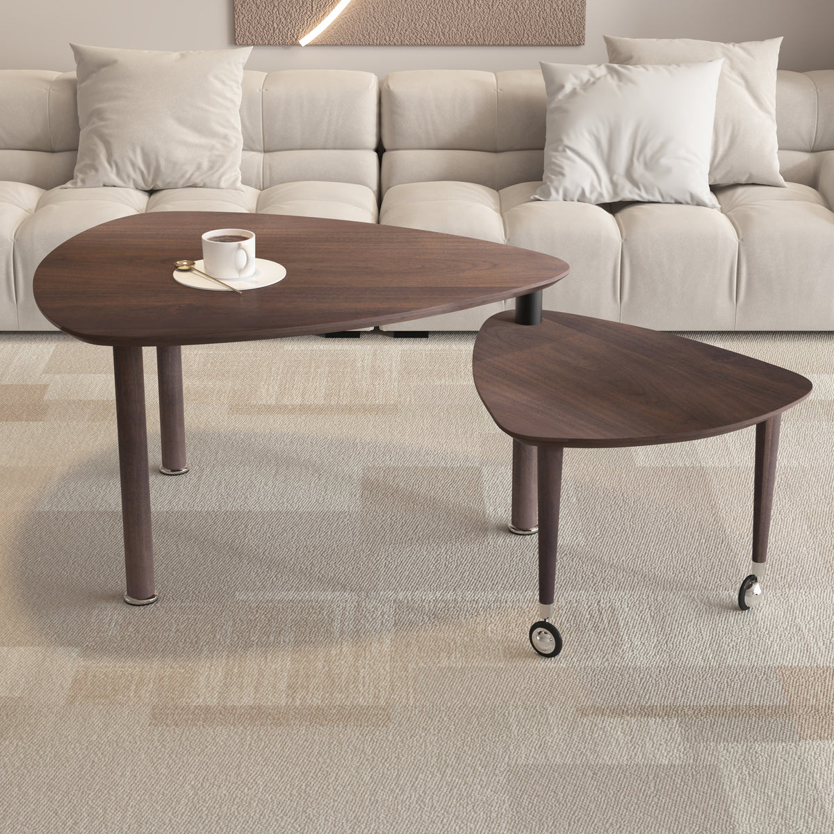 360 Degree Rotatable Modern Coffee Table