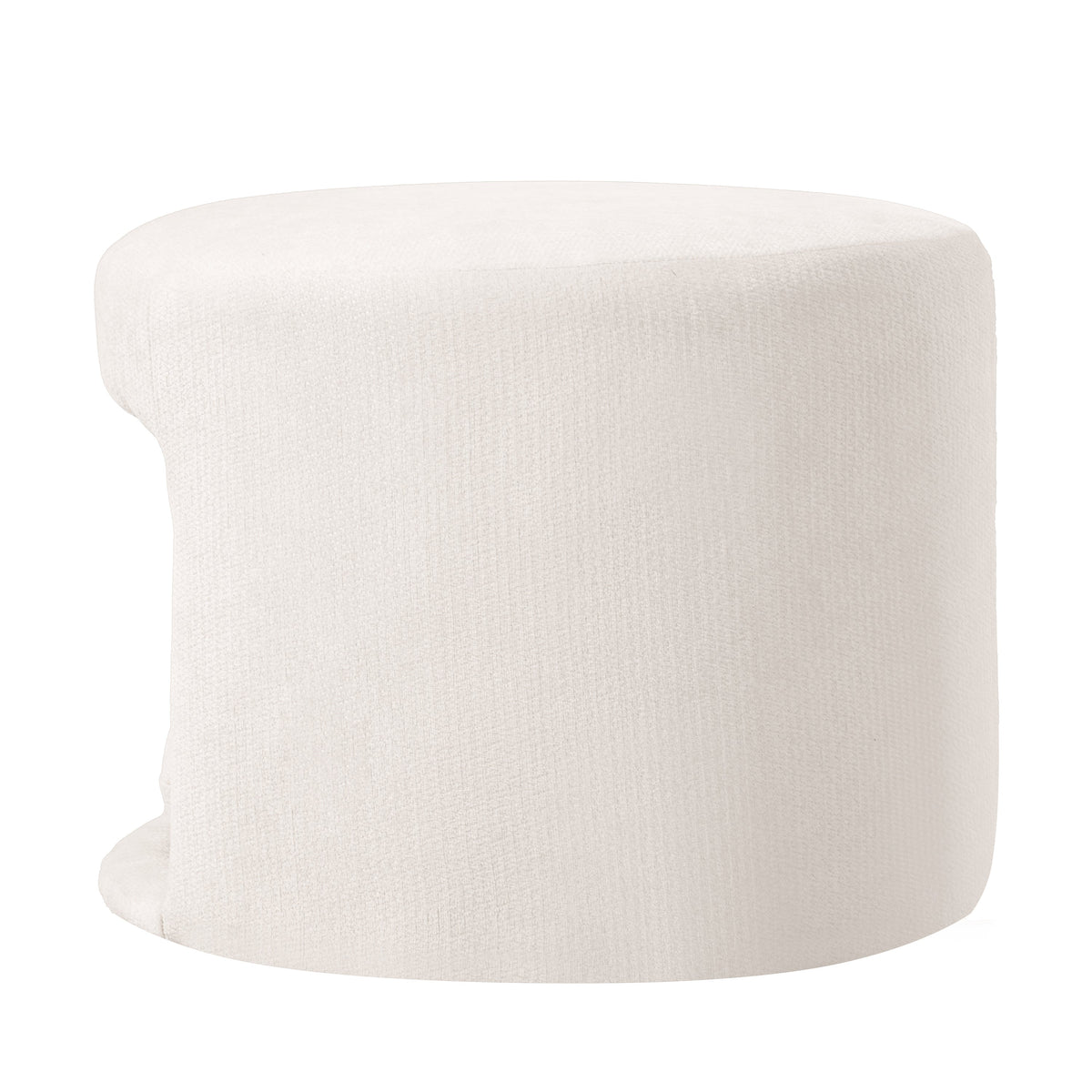 Beige Pet Friendly Ottoman with Removable Pet Cushion and Hidden Pet Nook