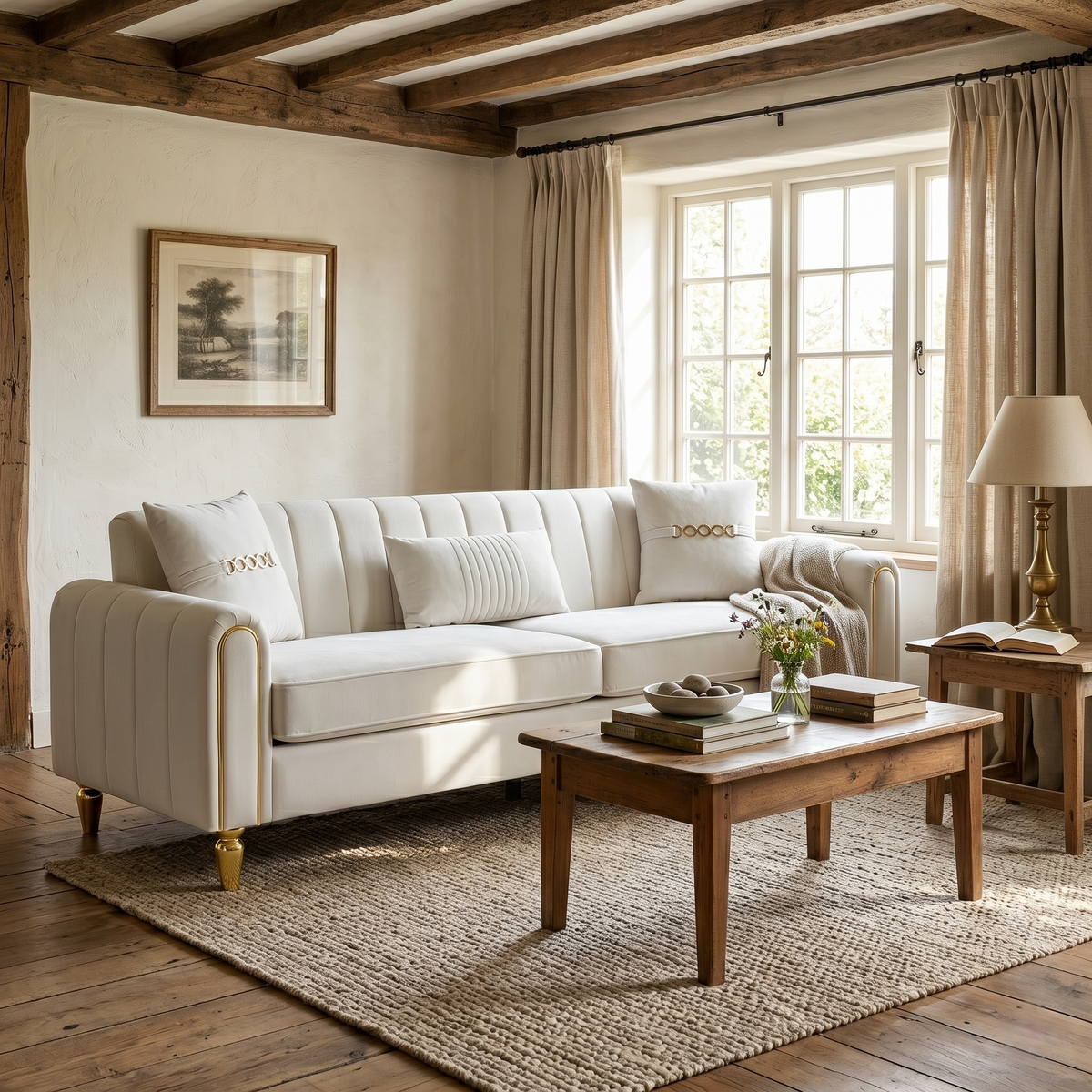 FX-P11-CW 3-Seater Sofa