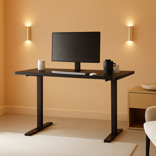 60 Inch Electric Height Adjustable Standing Desk Black