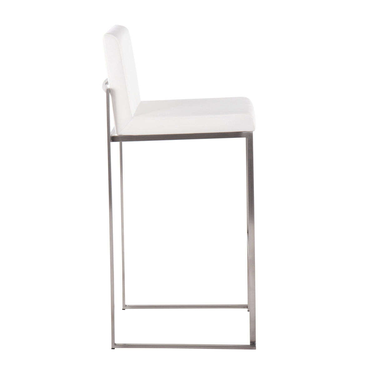 30" Contemporary High Back Barstool Set of Three