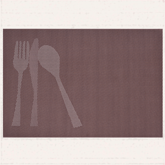 Vinyl Placemats – Cambridge Brown Heat Resistant Non Slip Table Protectors