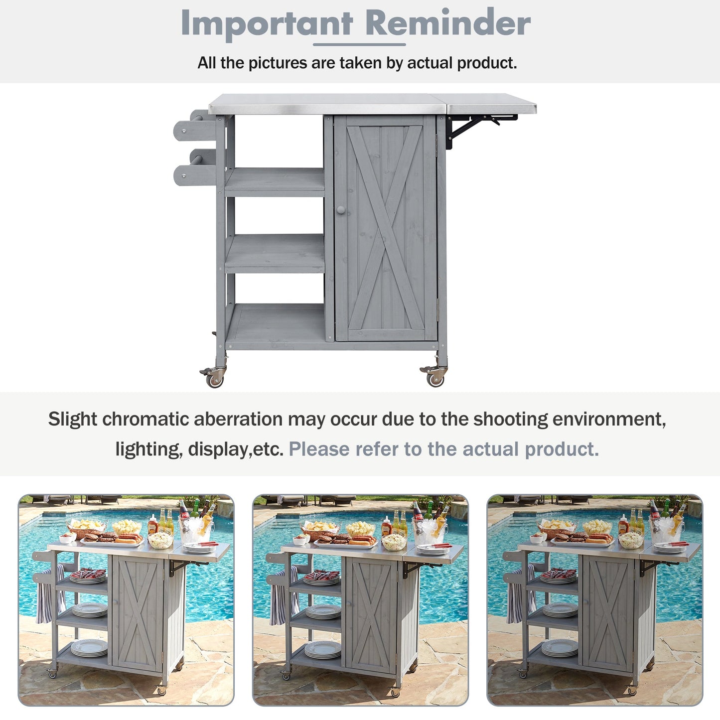 Foldable Outdoor Kitchen Island