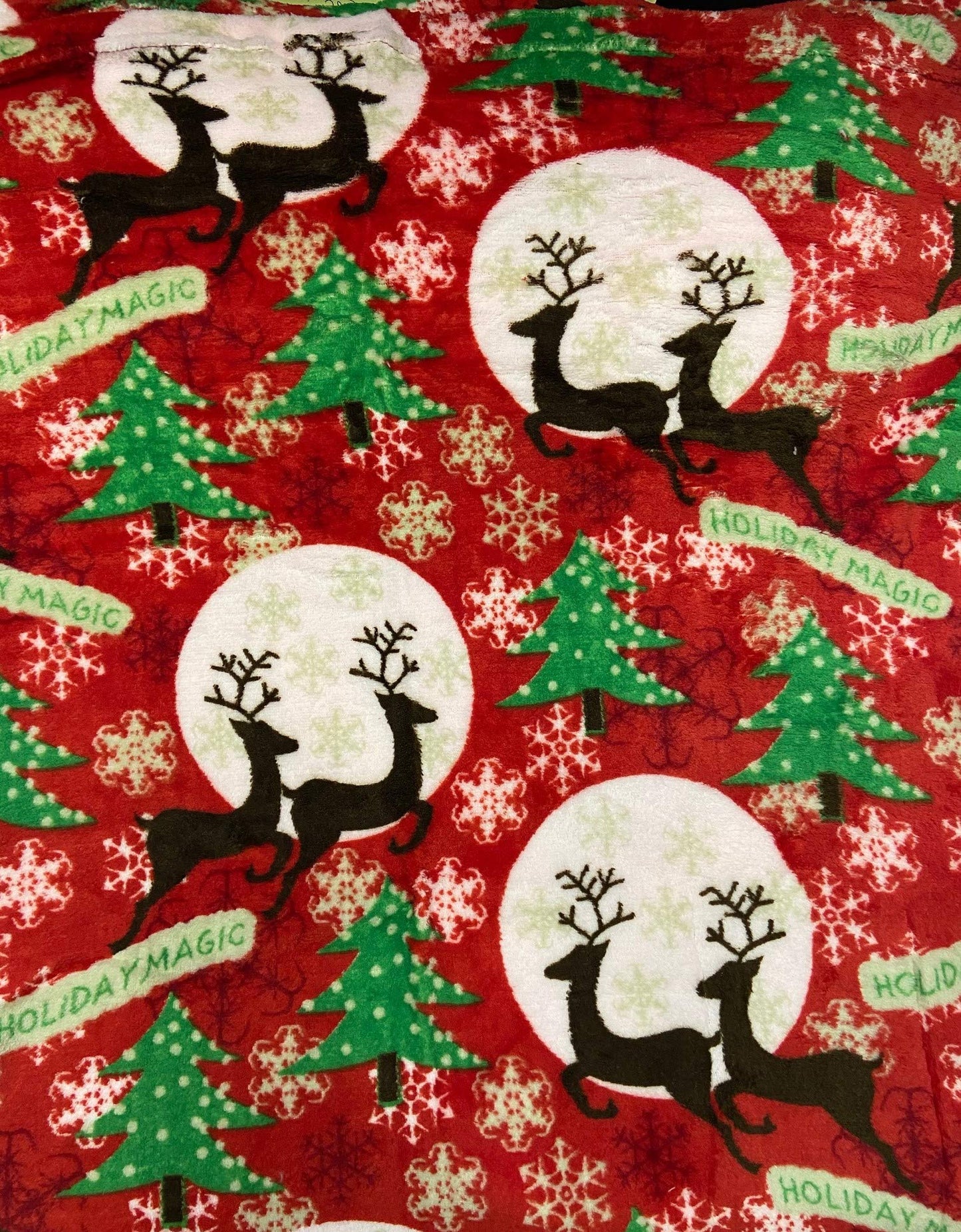 Decor&More Festive Holiday Microplush Throw Blanket (50" x 60") - Forest Friends