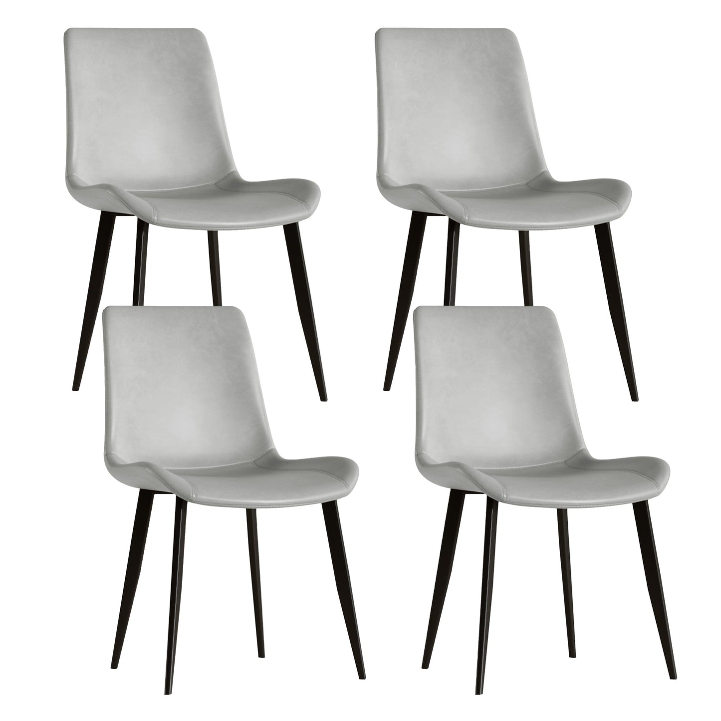 Modern Dining Chair Set of 4 Pieces with Floral Design
