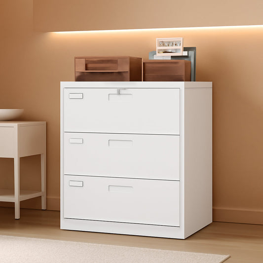 Lateral File Cabinet 3 Drawer With Lock For Office Use