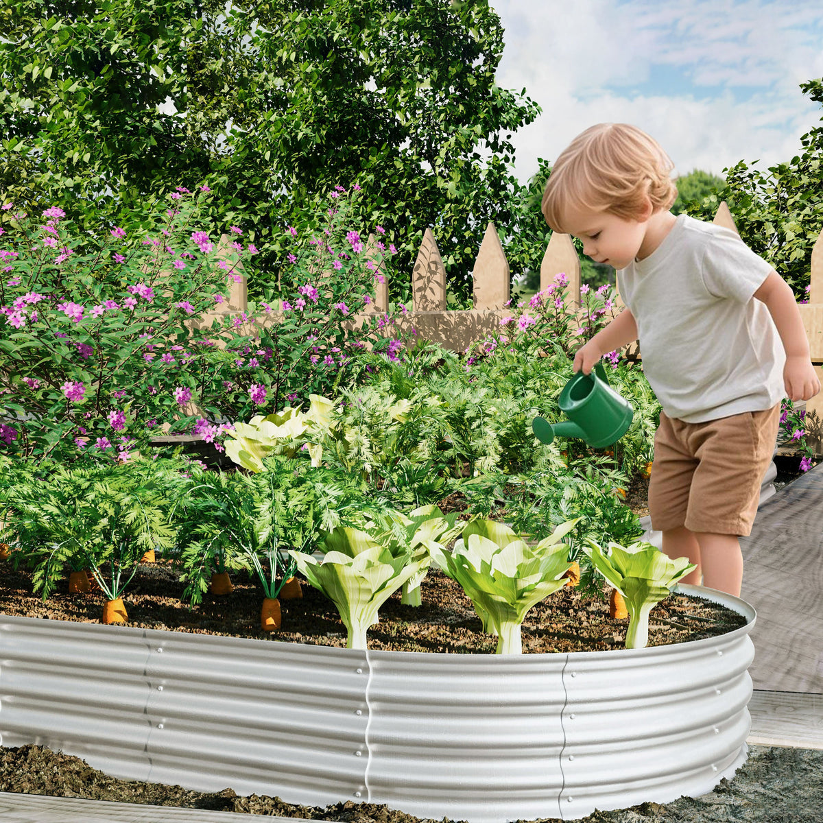 2Pcs Raised Garden Bed Kit