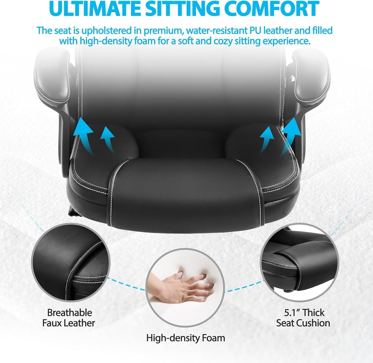 Big And Tall Ergonomic Executive Chair For Office Use