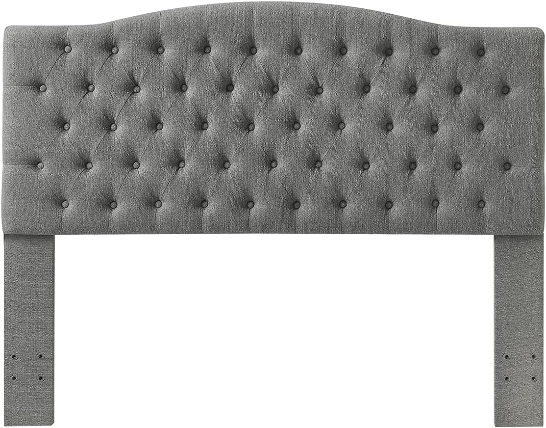 Elegant Linen Tufted Button Queen Headboard for Comfort