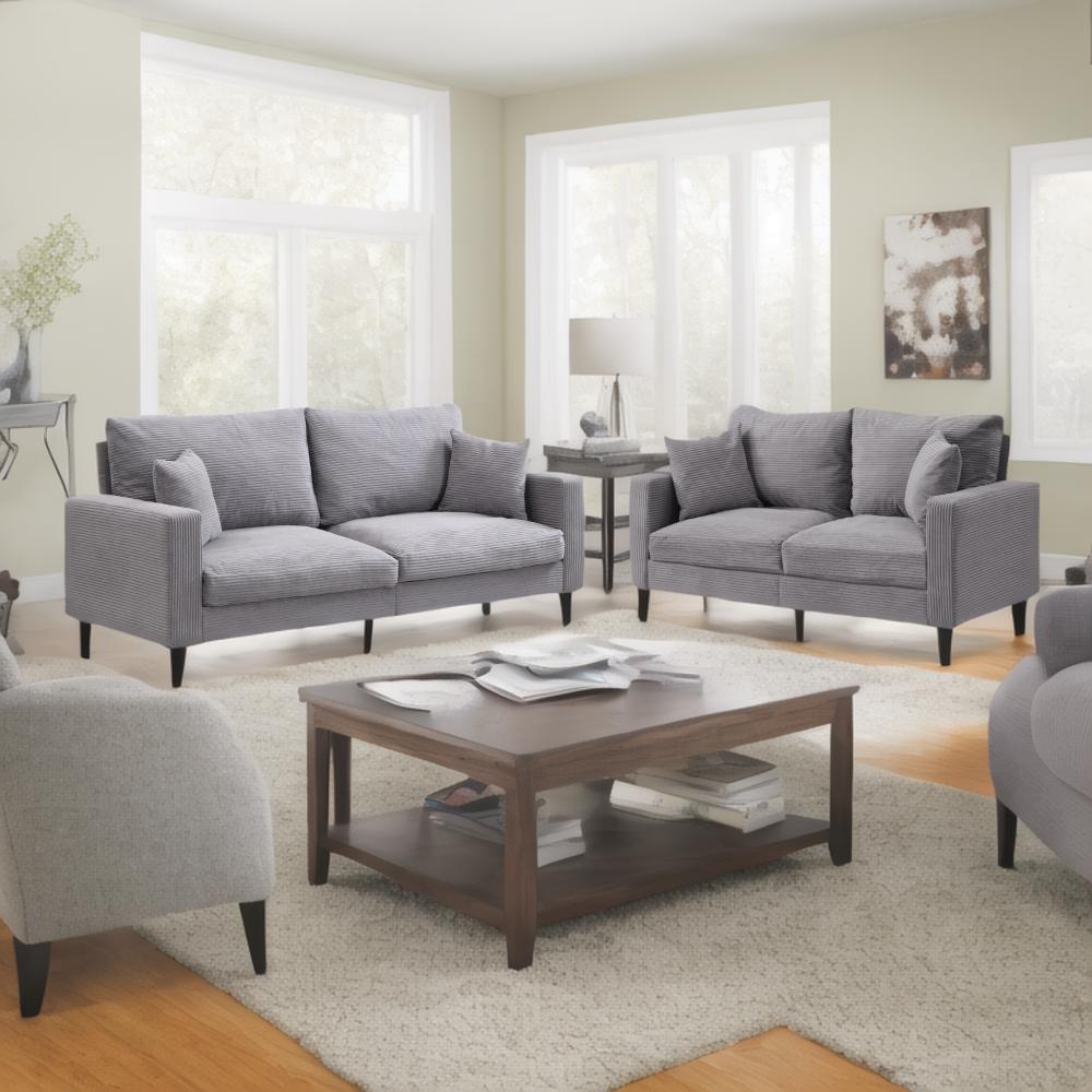 Two Piece Sofa Set, Living Room Three Seater + Two Seater