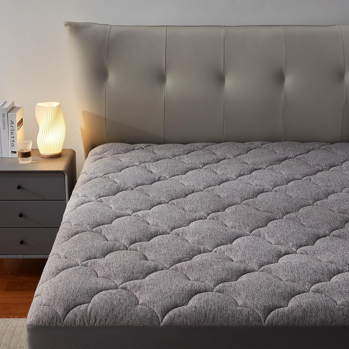 Jersey Knit Fitted Mattress Pad - Embossed & Deep Pocket