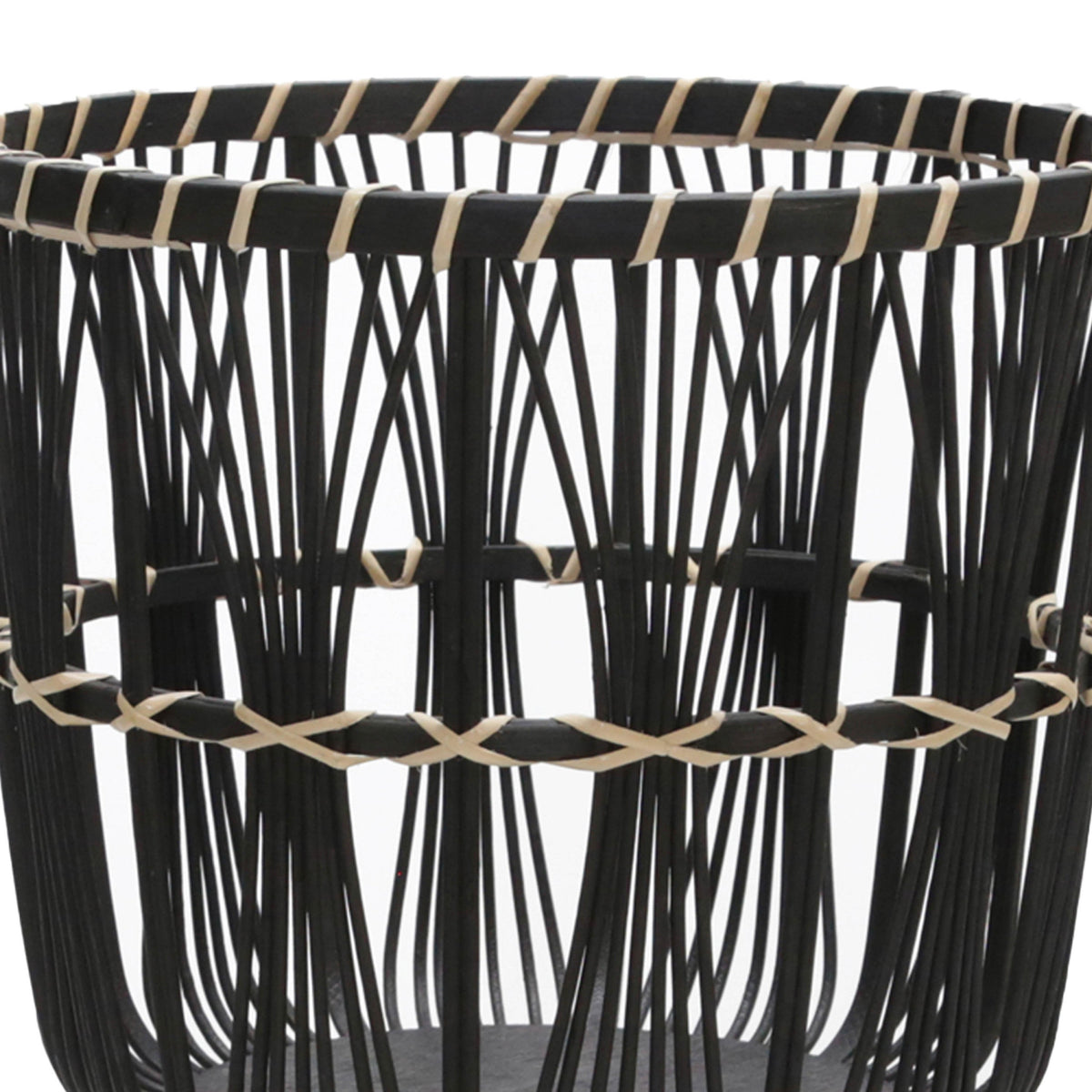 S/3 BAMBOO PLANTERS 11/13/15', BLACK