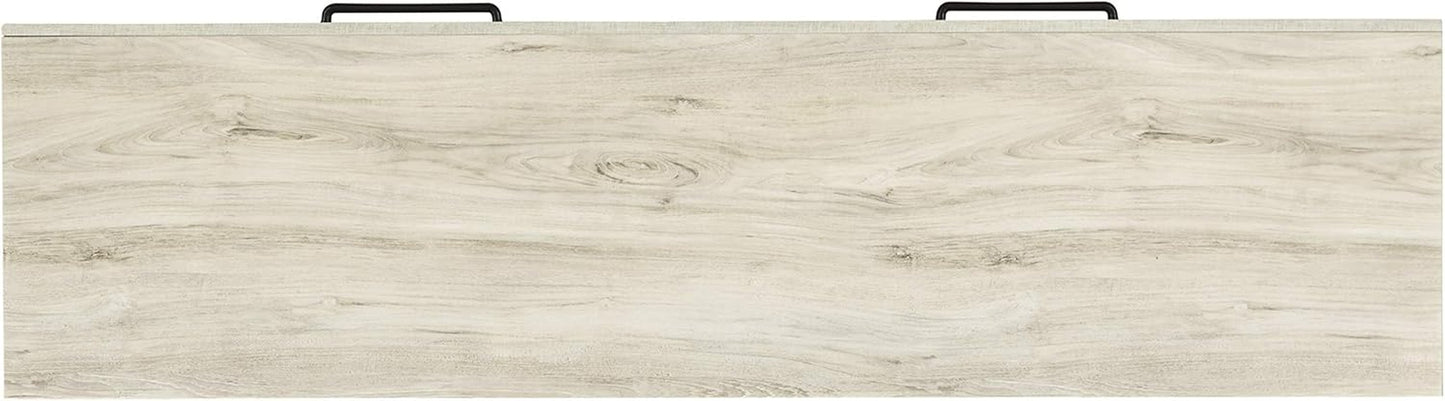Cambeck Farmhouse Industrial 6 Drawer Dresser Whitewash