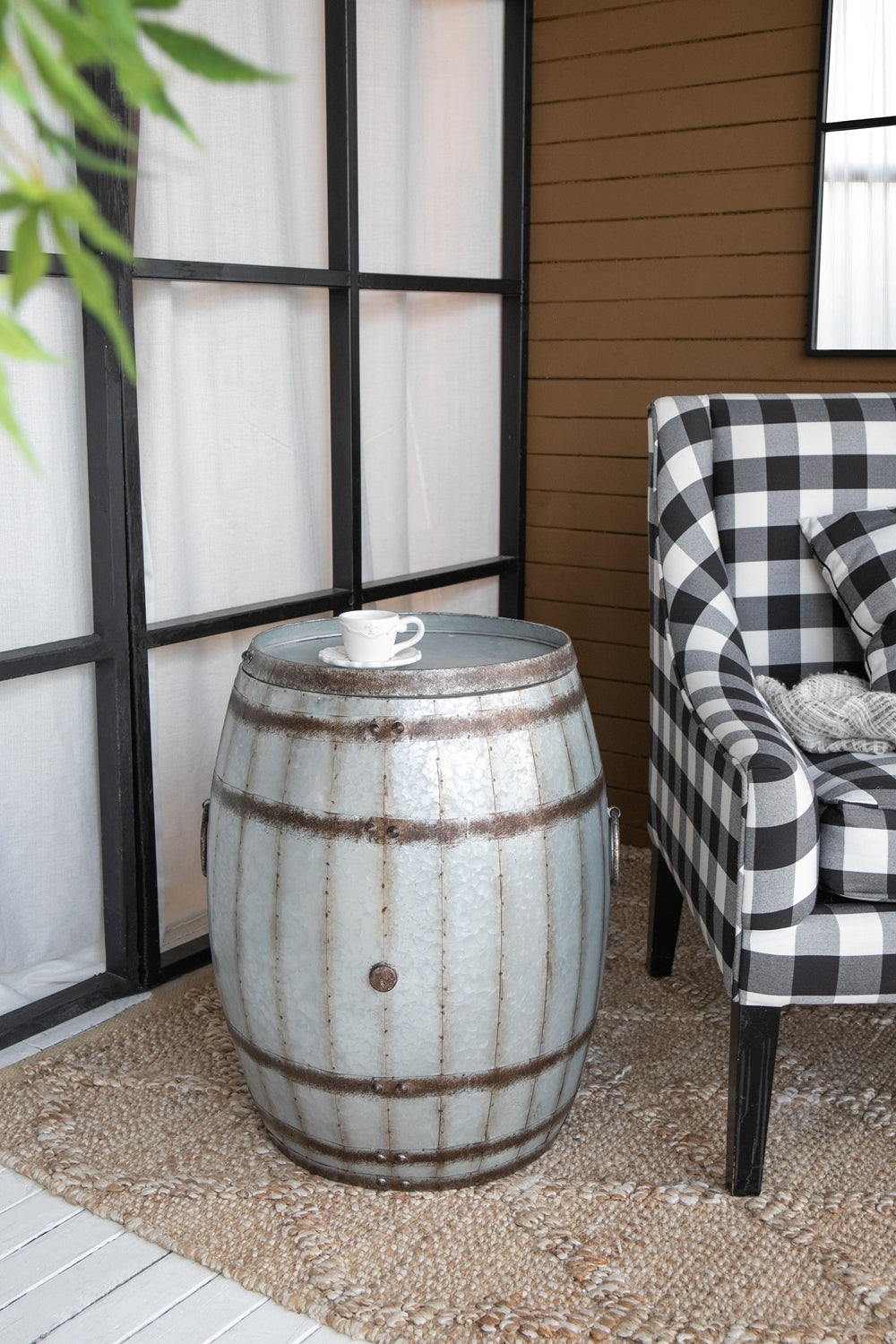 22.5x22.5x26' Drum Side Table