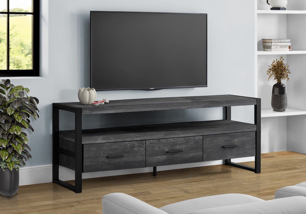 60 Inch TV Stand Console with Media Storage Drawers