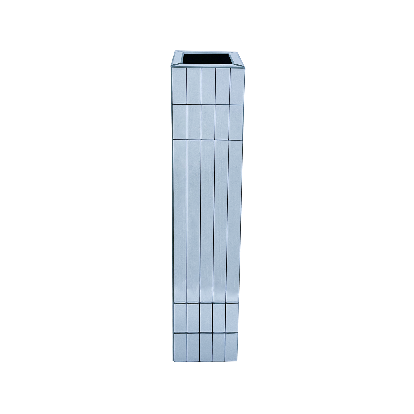 36.02" Tall Mirrored Floor Vase