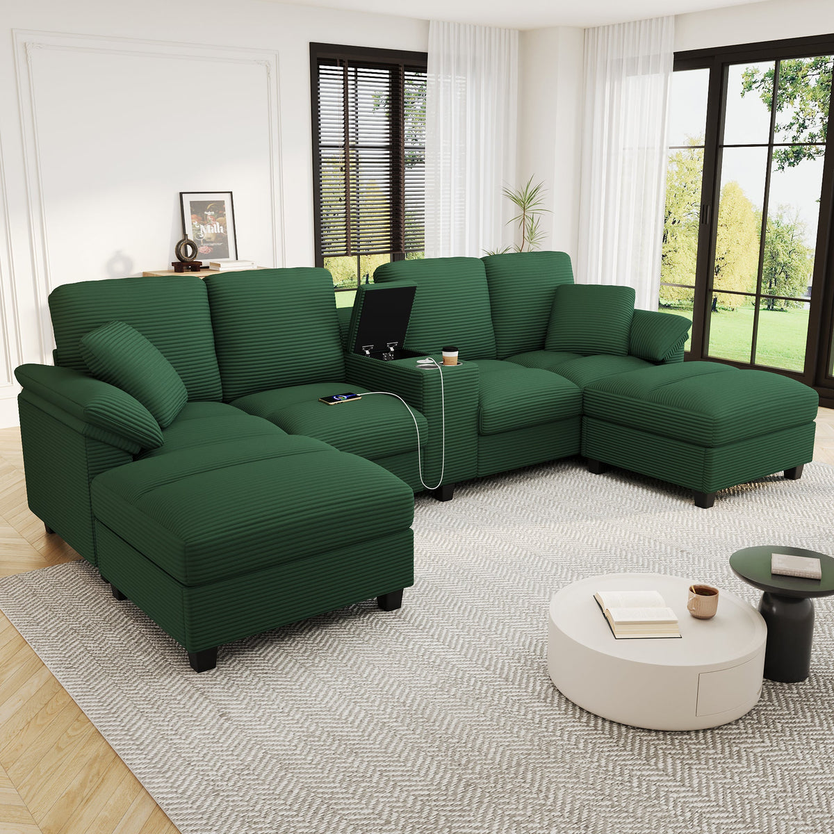 Modern U-shaped Sectional Sofa