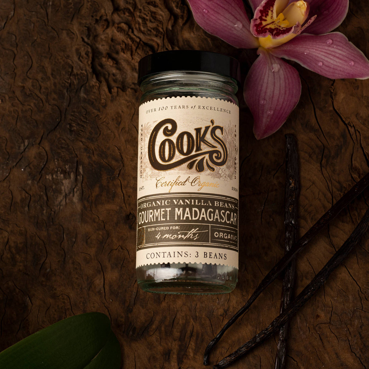 Organic Gourmet Madagascar Vanilla Beans - Grade A