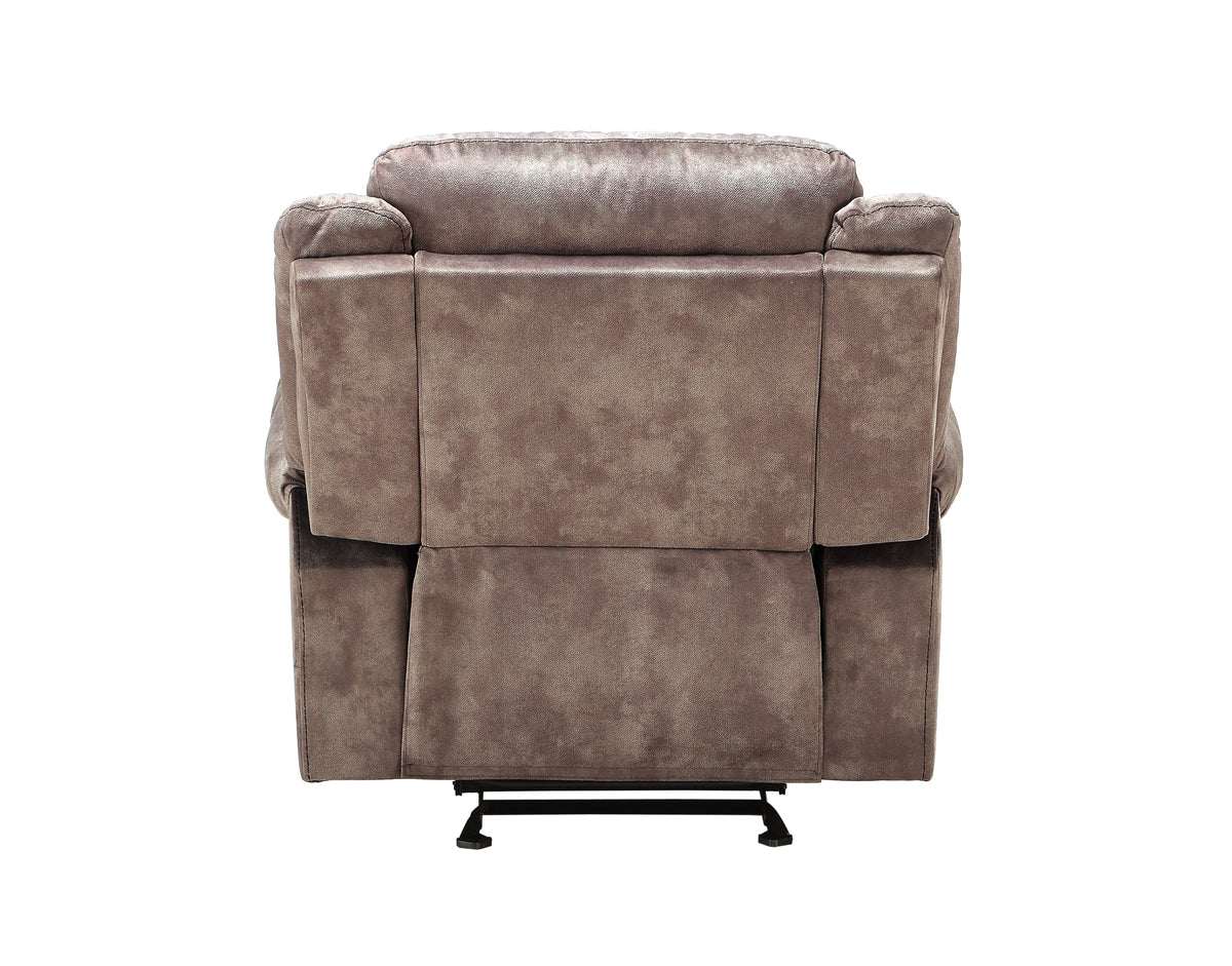 Zubaida Two Tone Chocolate Velvet 3PCS Recliner Living Room Set