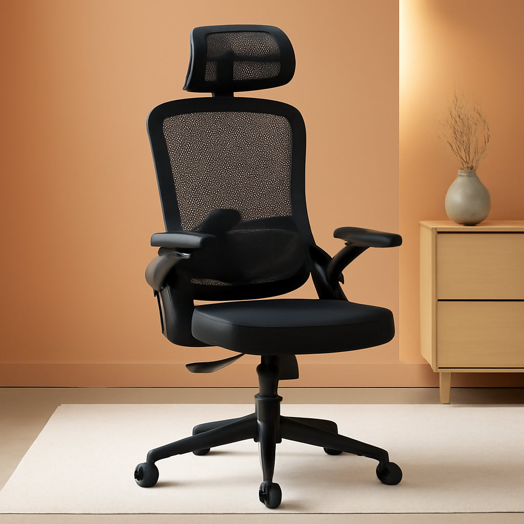 Ergonomic Mesh Office Chair Black With 3D Armrests