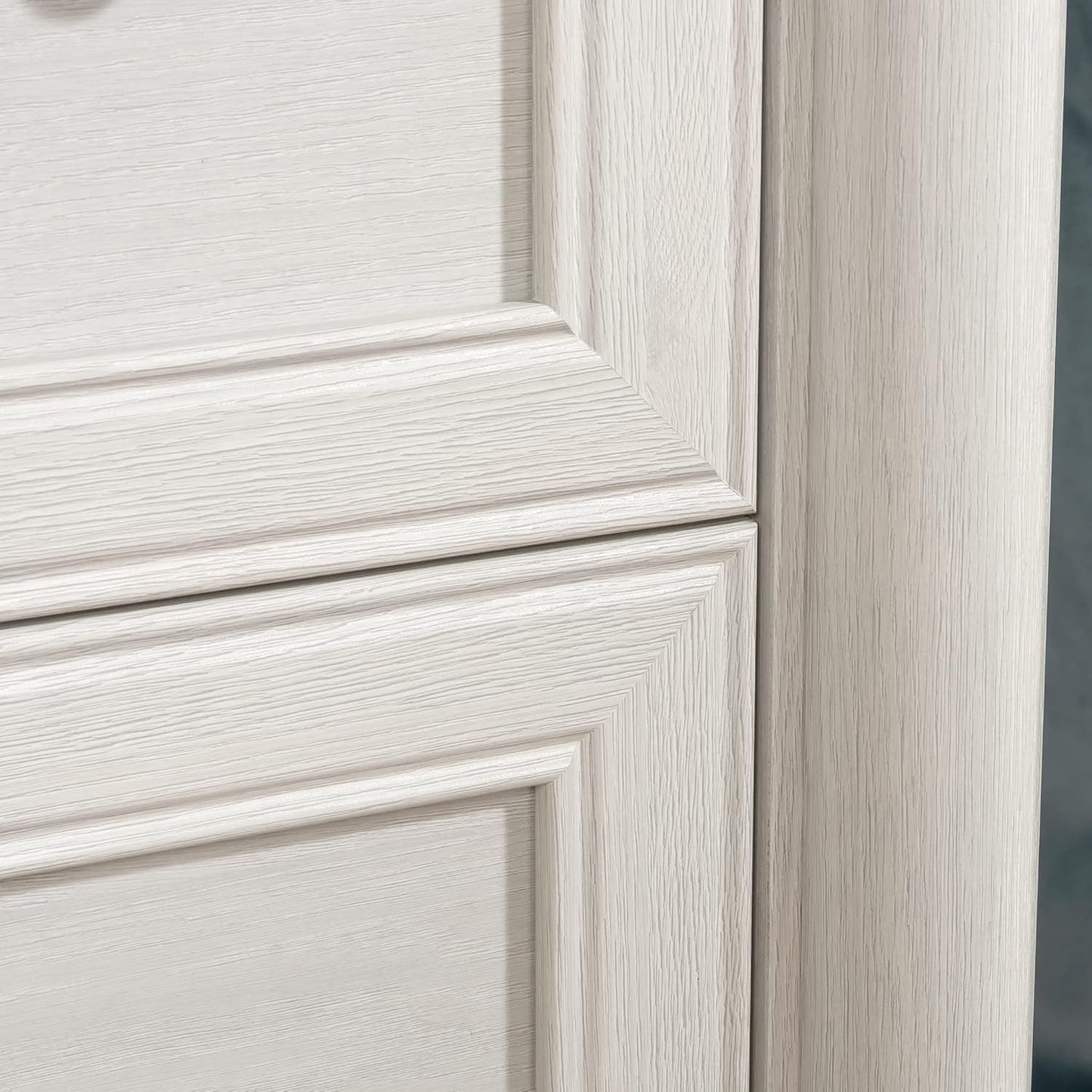 Two Drawer File Cabinet In Glacier Oak With Interlocking Drawers