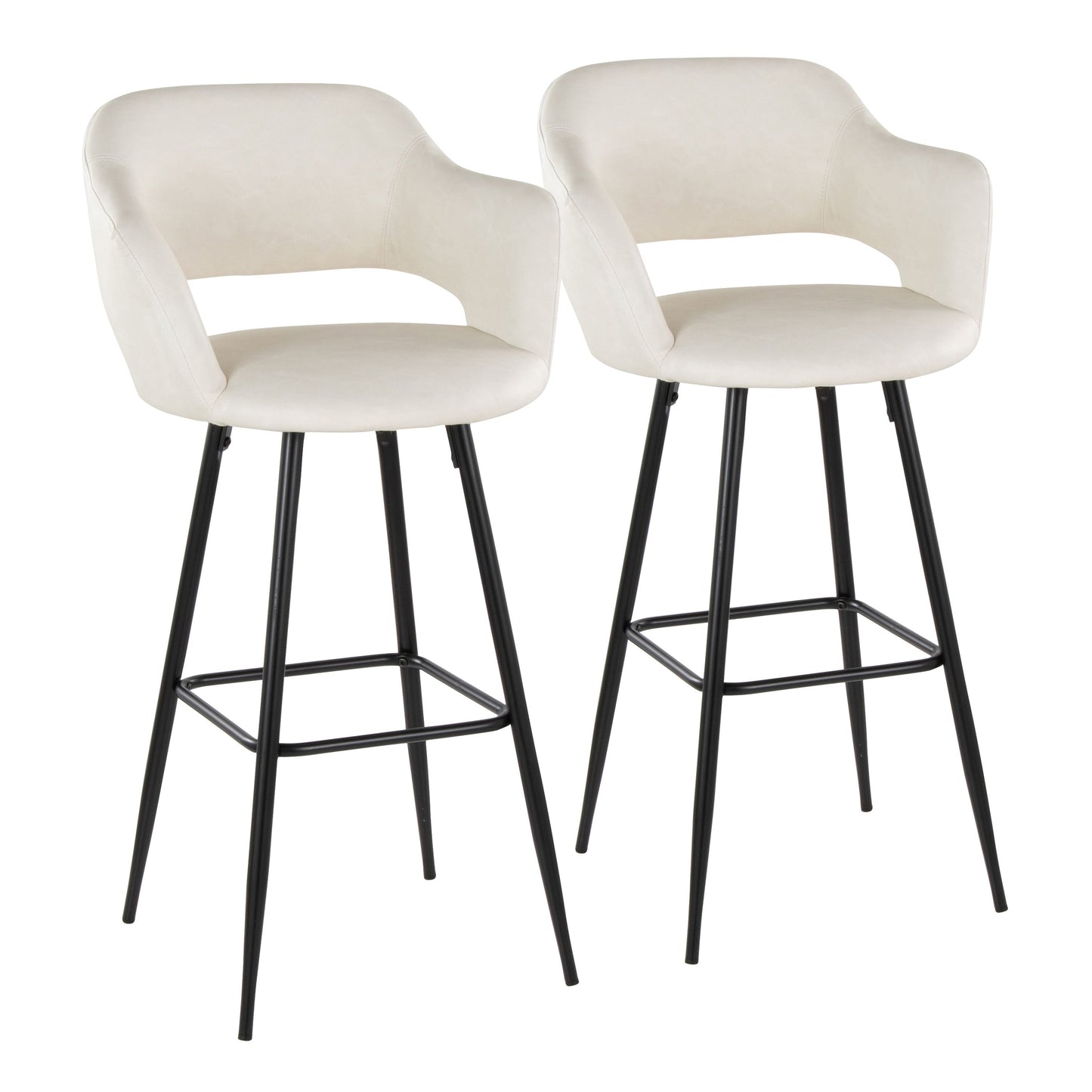 30" Contemporary Fixed-Height Barstool