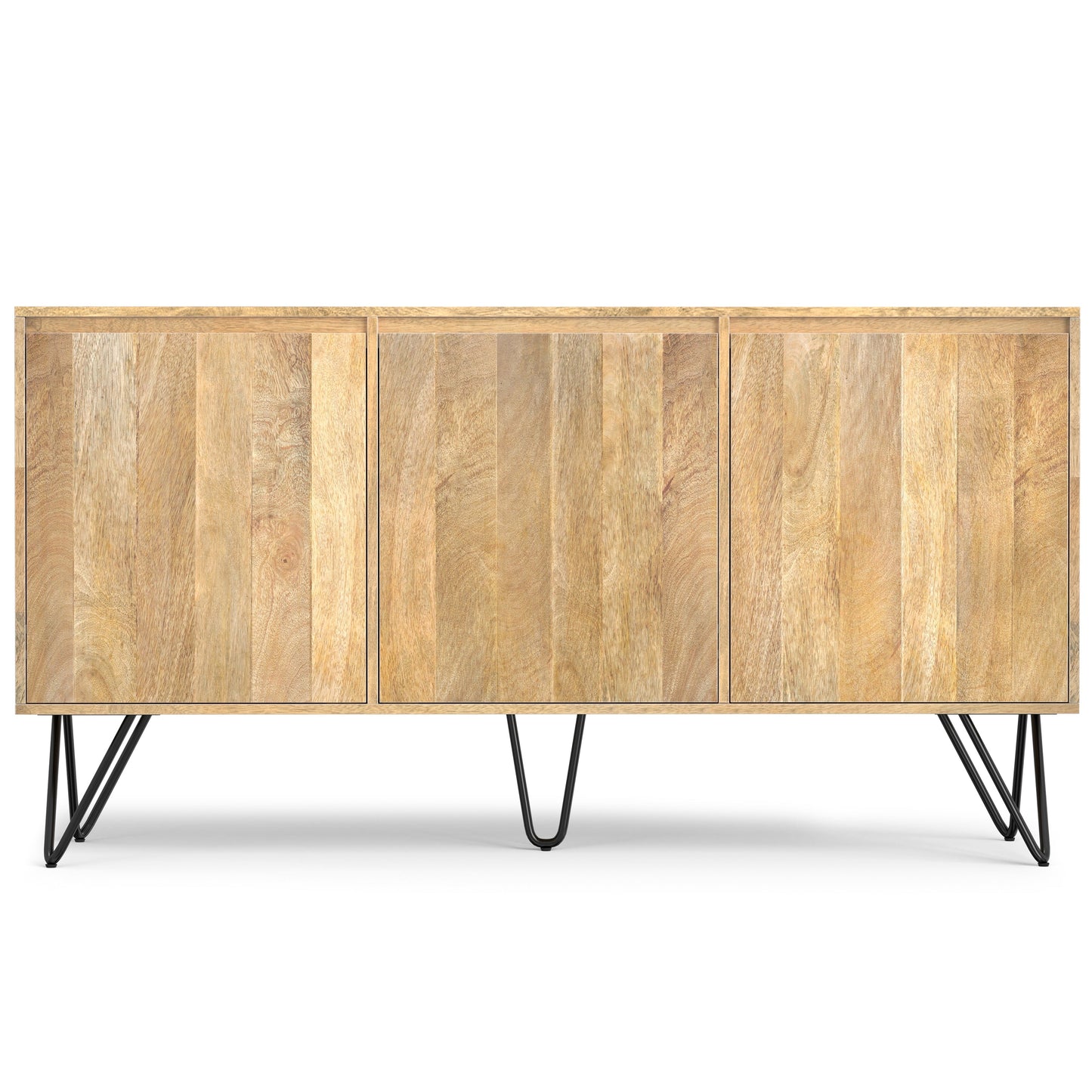 Hunter 60 Inch Wide Solid Mango Wood 3 Door Sideboard Buffet