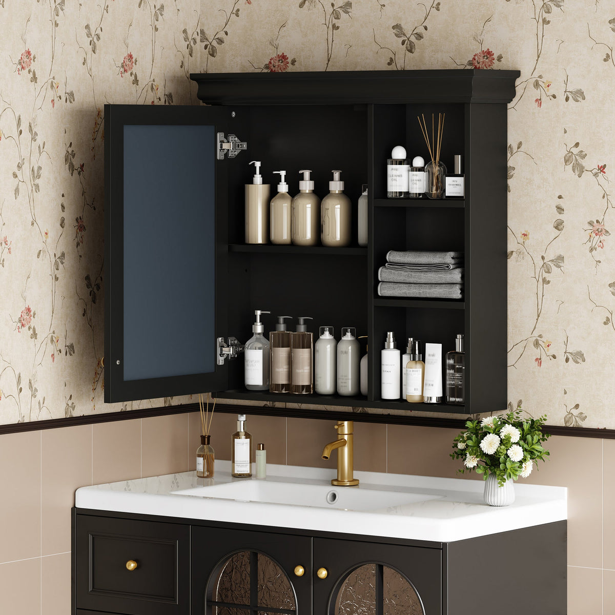 30'' x 28'' Bathroom Medicine Cabinet with Mirror