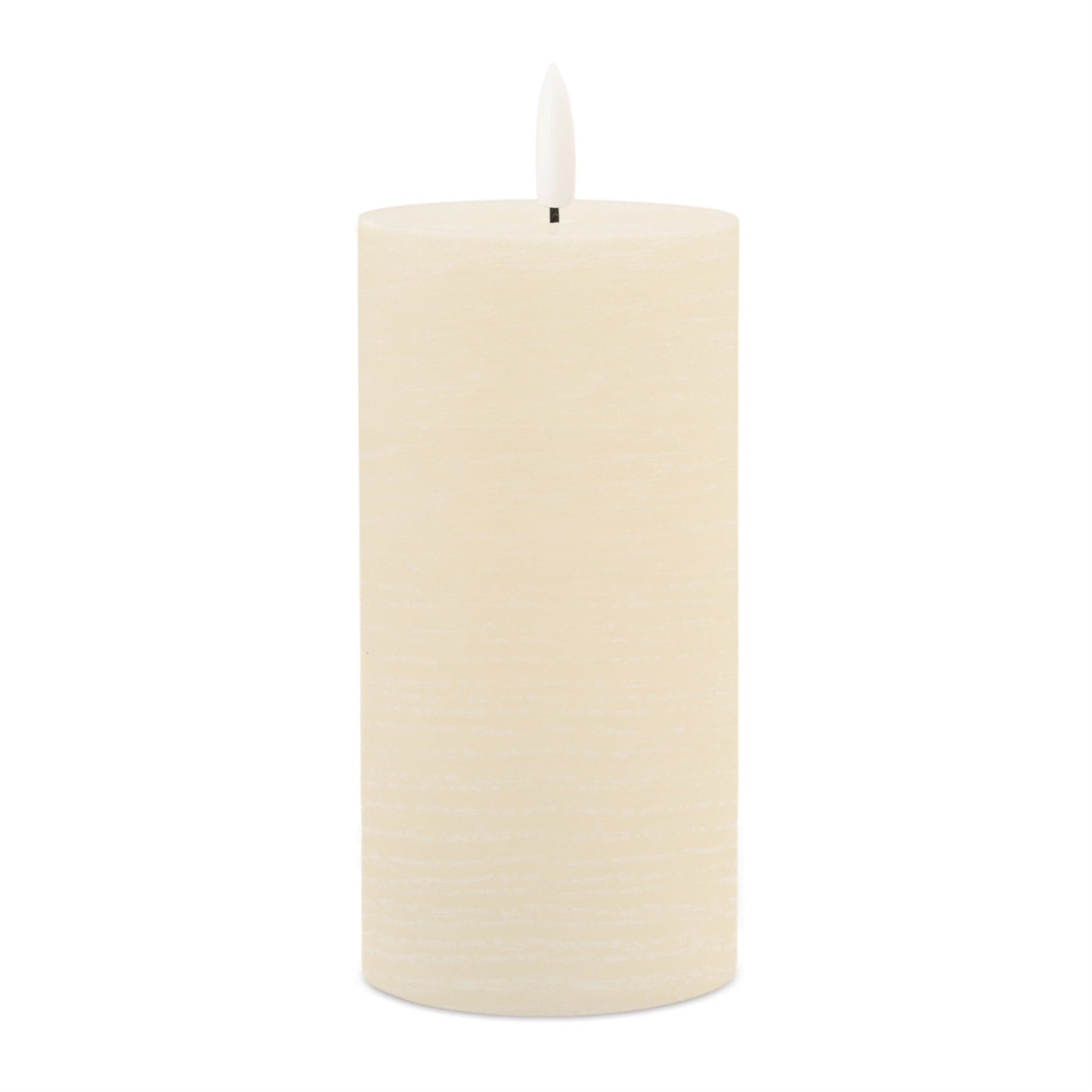 Ivory Wax 3D Flameless Pillar Candles