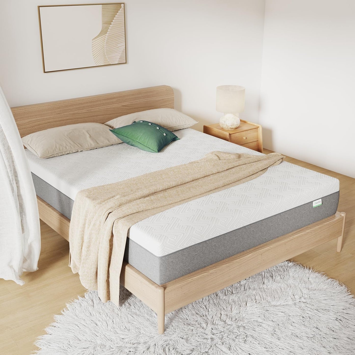 Twin Gel Memory Foam Mattress For Plush Sleep Comfort