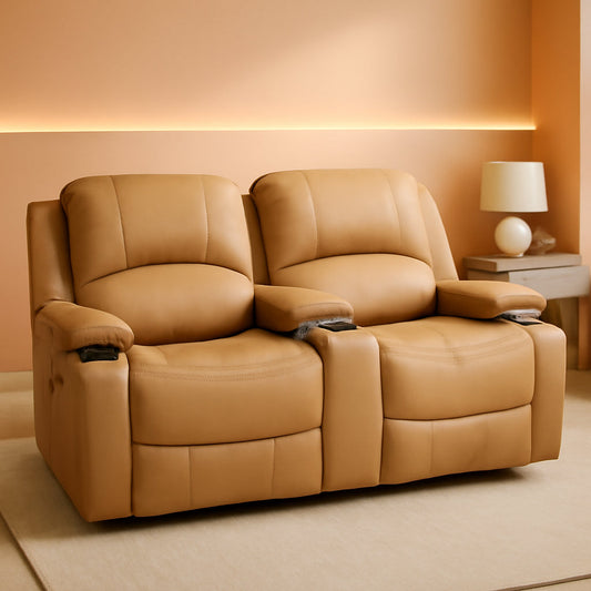 Charles 67 Inch Powered Double RV Wall Hugger Recliner Sofa