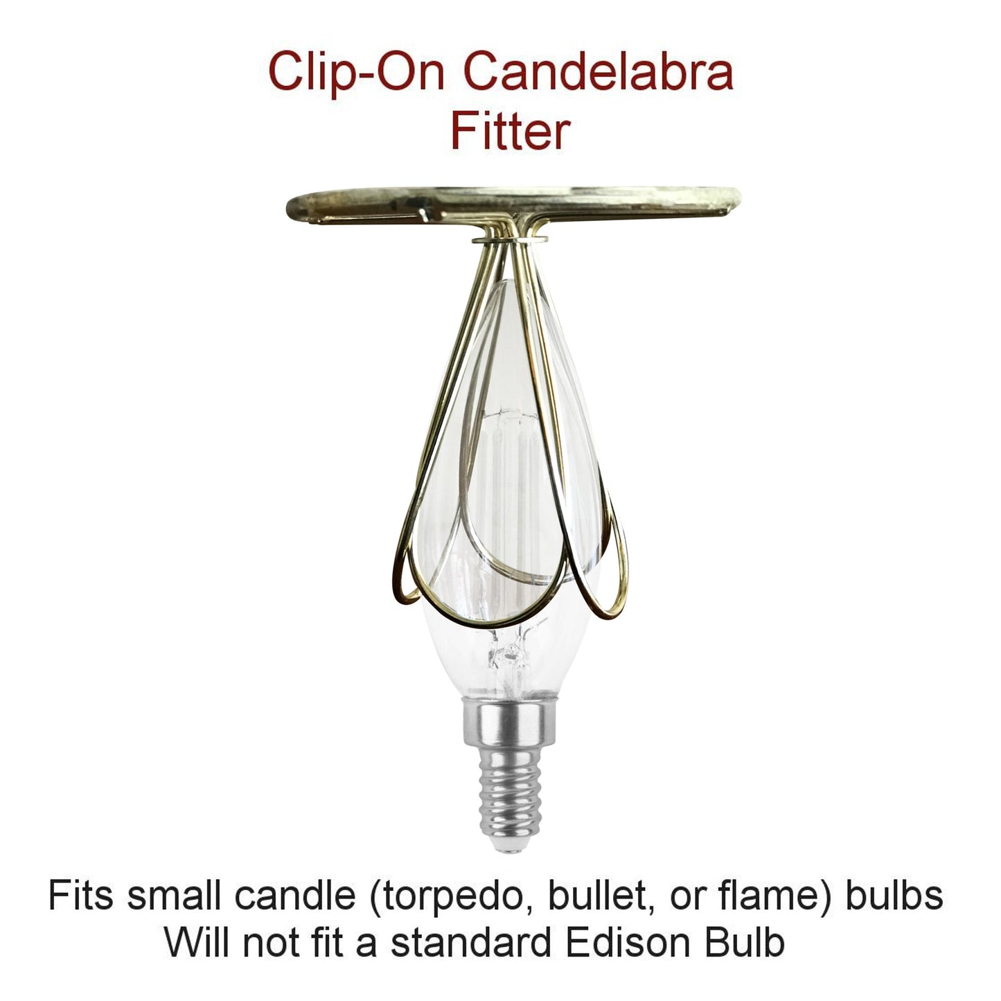 4"W x 4"H Chandelier Sand Linen Clip-On Lampshade