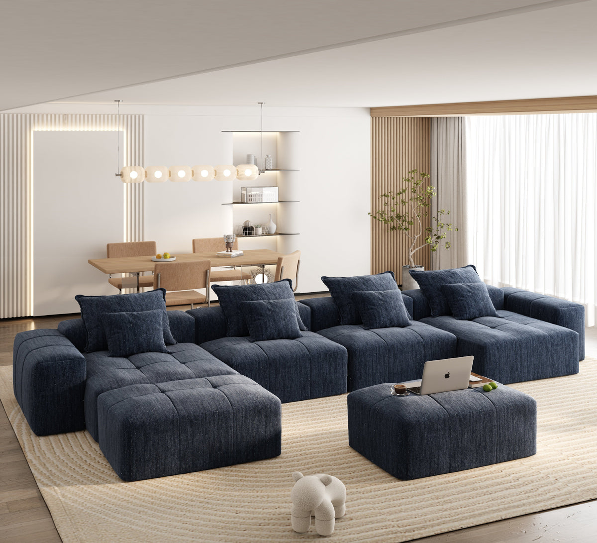 Modern Oversized Modular Sectional Sofa