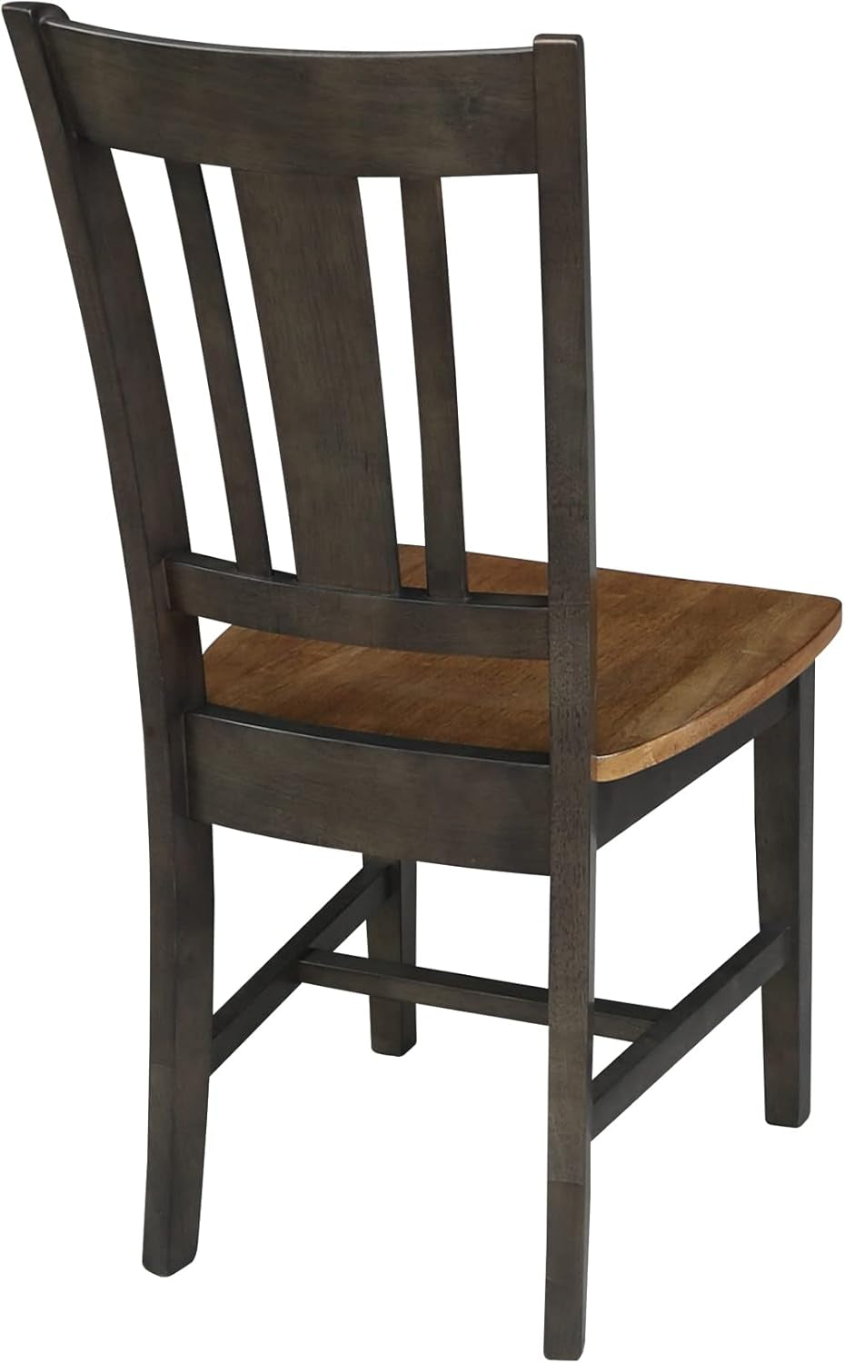 International Concepts Splatback Dining Chair Hickory Washed Coal