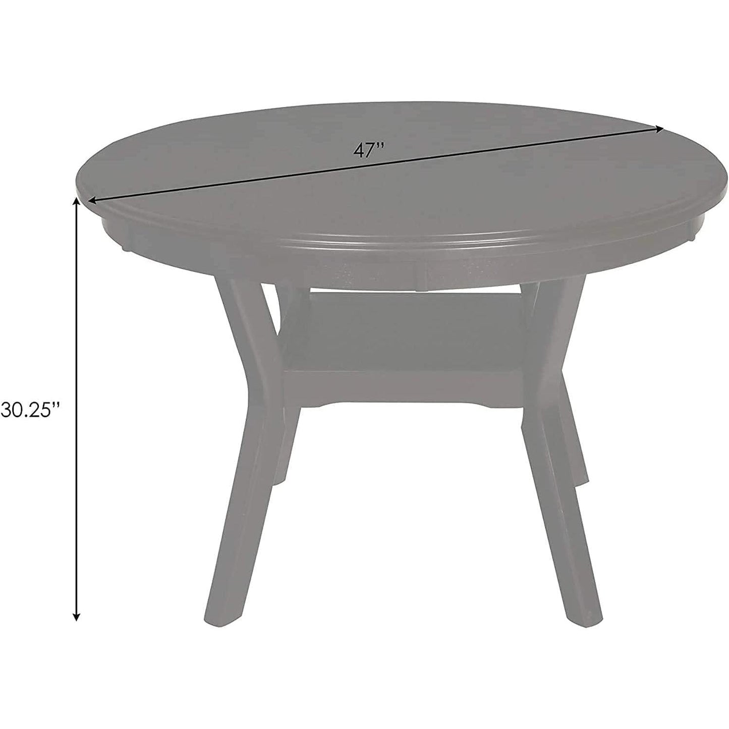 Gray 5 Piece Dining Table Set With 4 Chairs For Kitchen