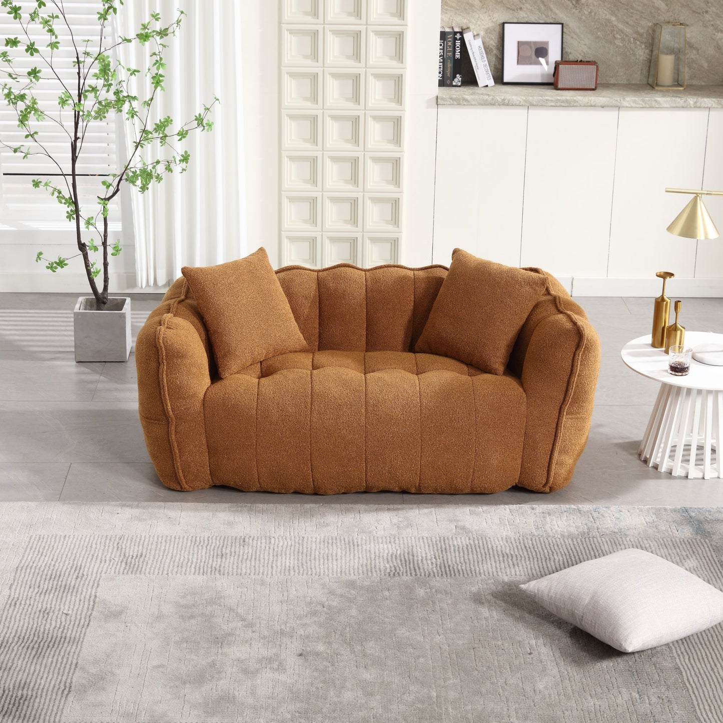 Cozy Beanbag Chair with High Resilience Foam Core