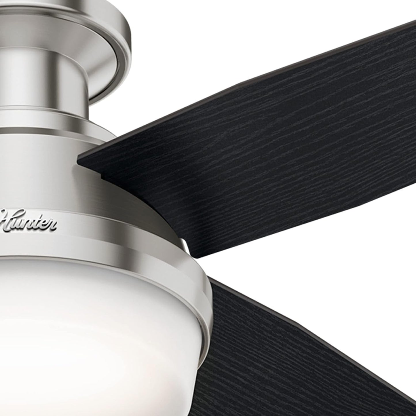 Fan Dempsey 44 Inch Brushed Nickel Ceiling Fan With LED