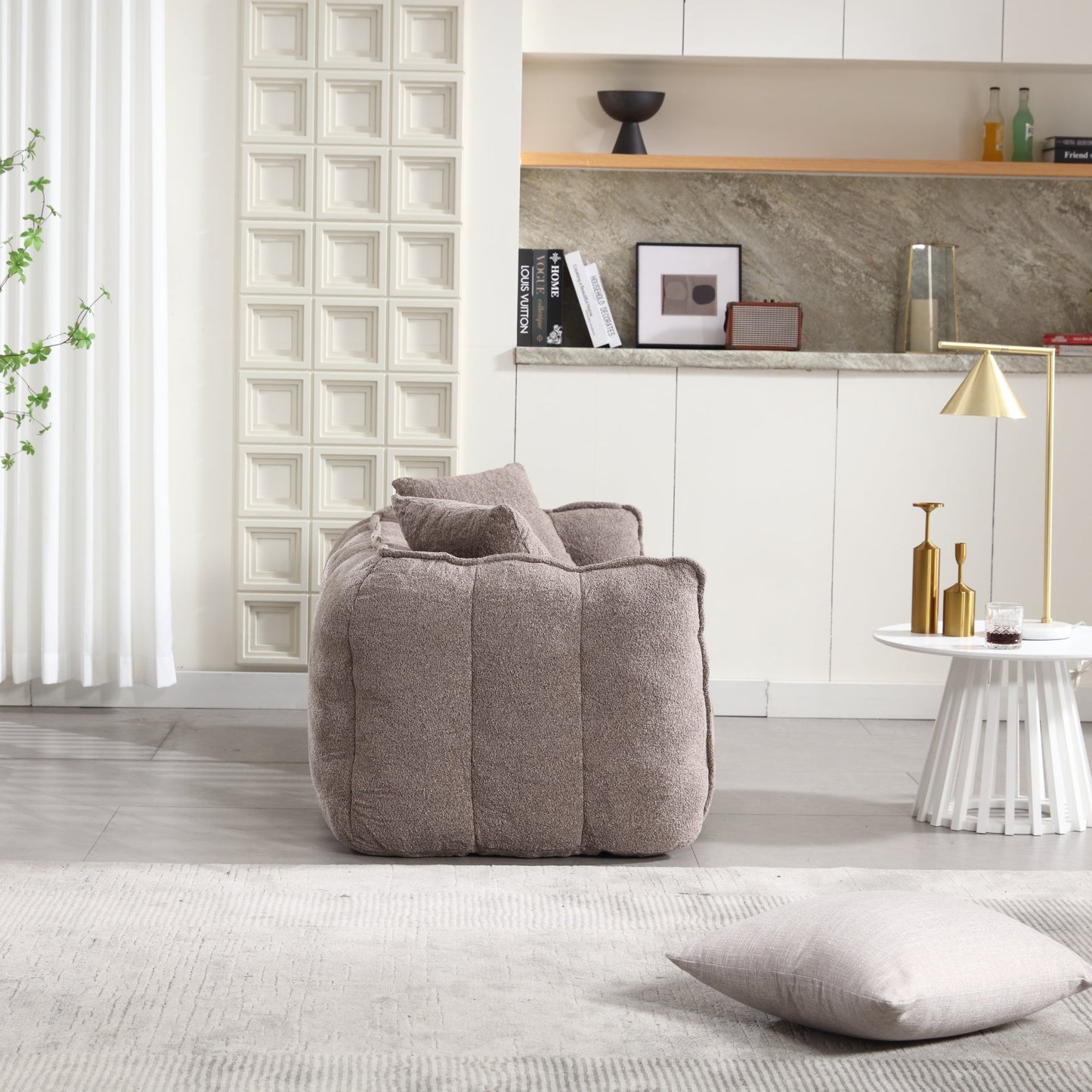 Cozy Beanbag Chair with High Resilience Foam Core
