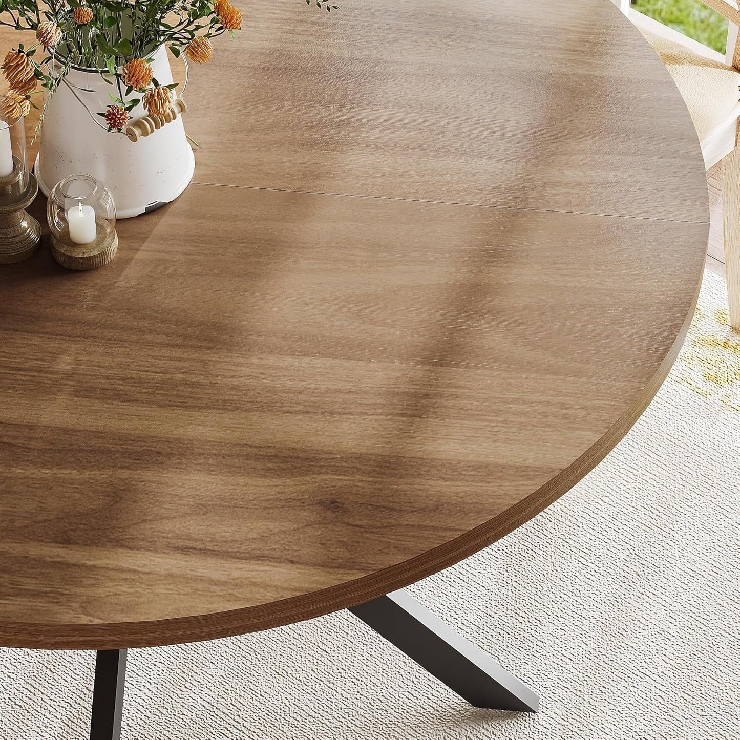 Walnut Dining Table For Four Farmhouse Kitchen Rustic