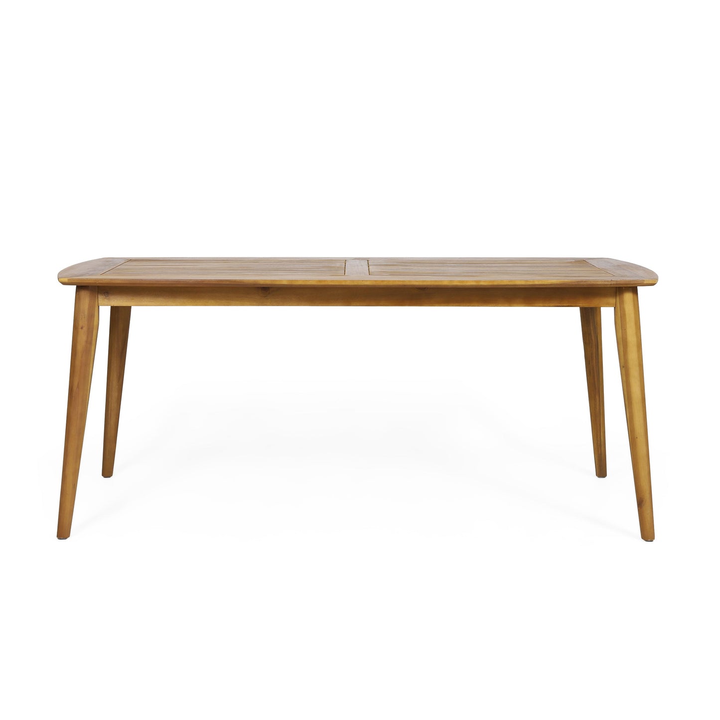 Outdoor Dining Table with Acacia Wood Frame, Teak