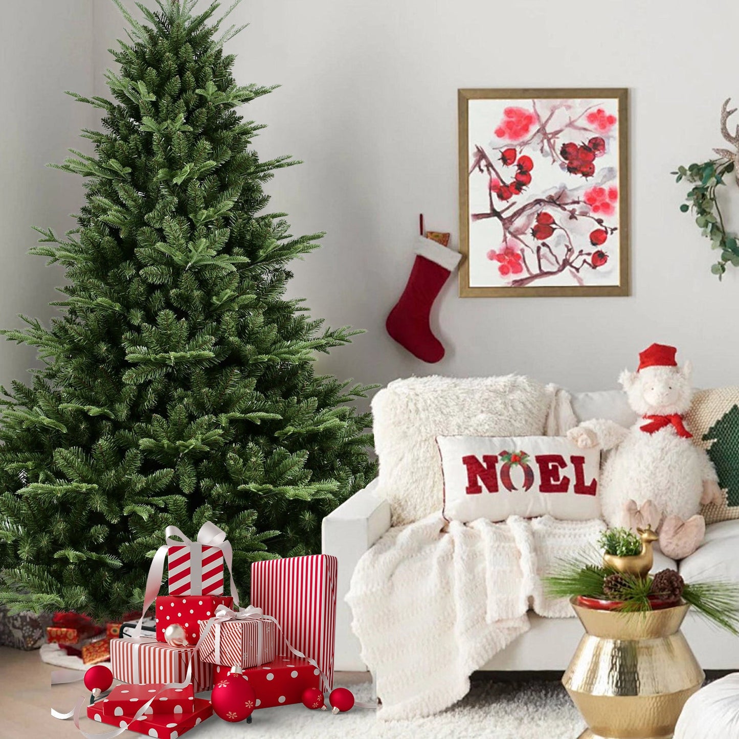 6FT Full-Shaped Christmas Tree with 1673 Tips