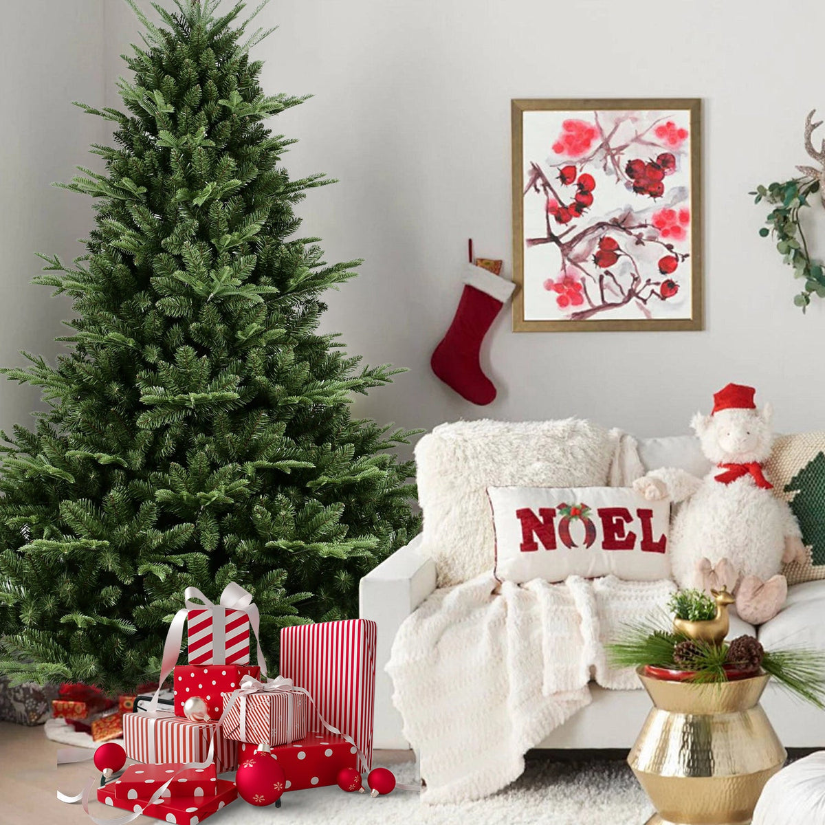 Full-Shaped 7.5FT Christmas Tree with 2441 Tips