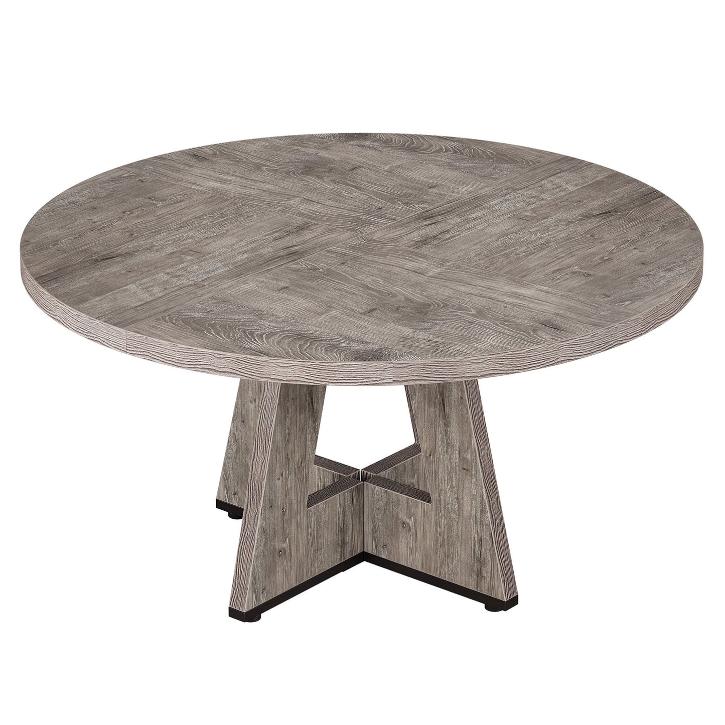 47" Round Farmhouse Dining Table – Rustic