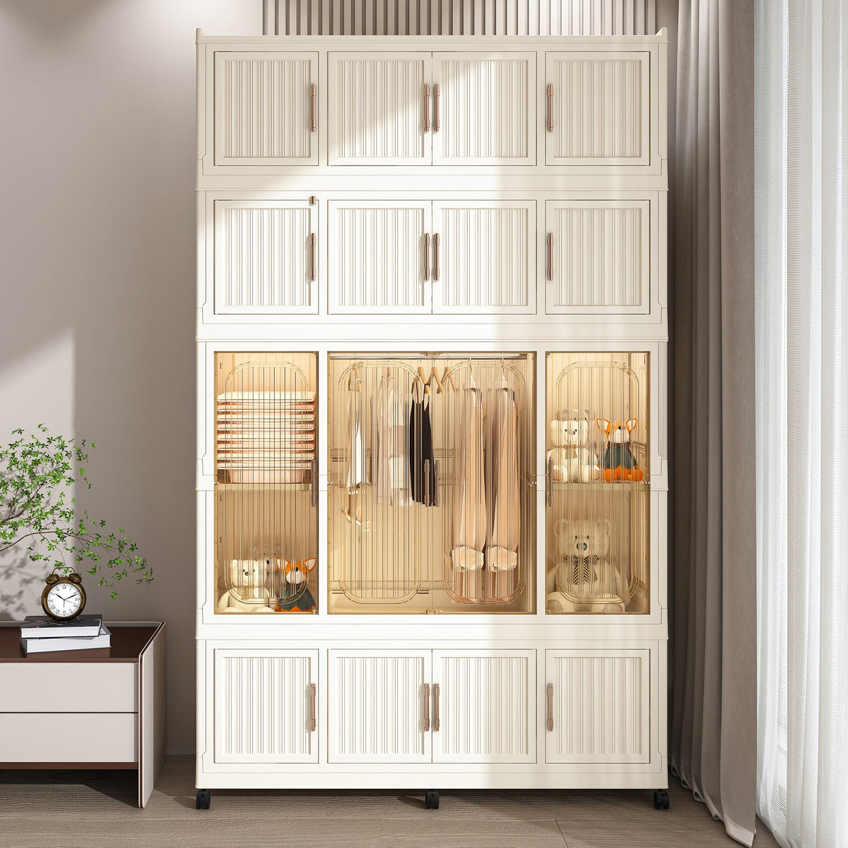 Portable Wardrobe Closet Storage Organizer
