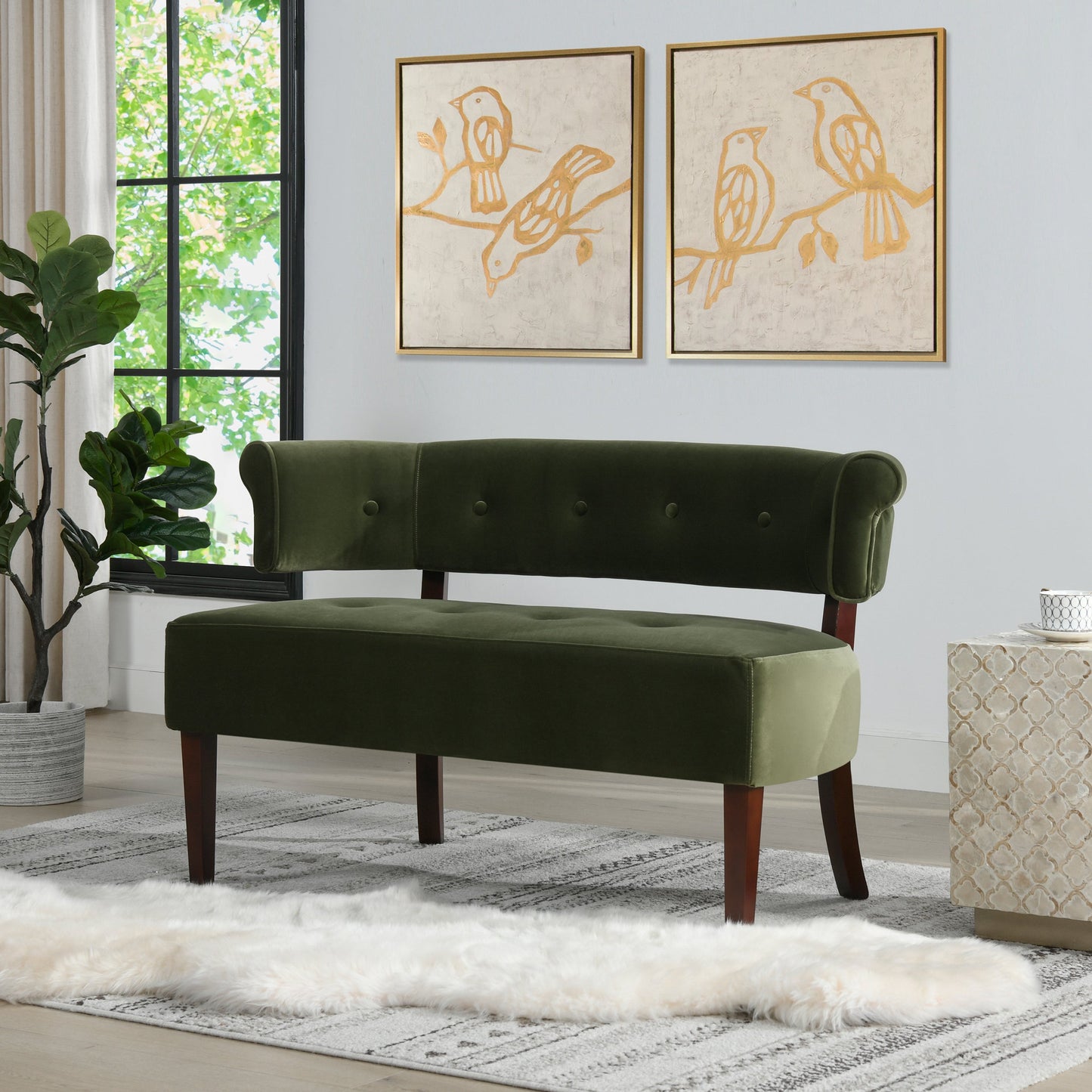 The Ellingsvik™ Mid-Century Banquette Accent Chair