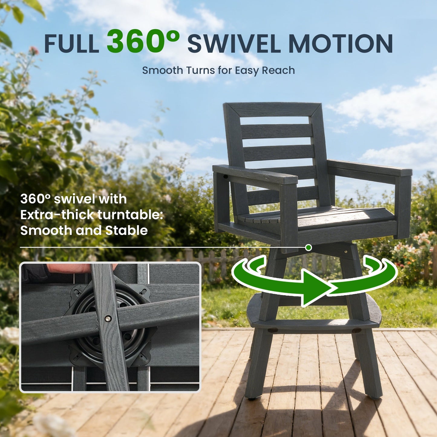 Outdoor Swivel Bar Stools