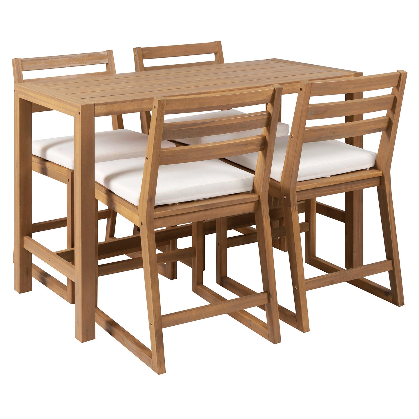 TREXM 5-Piece Rustic Patio Bar Set