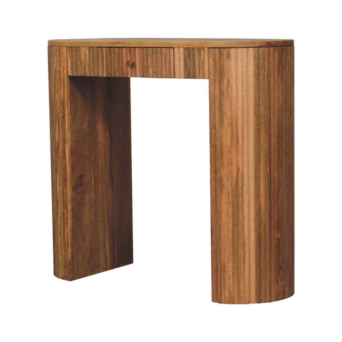 Solid Wood Soba Straight Console Table, 1-Drawer