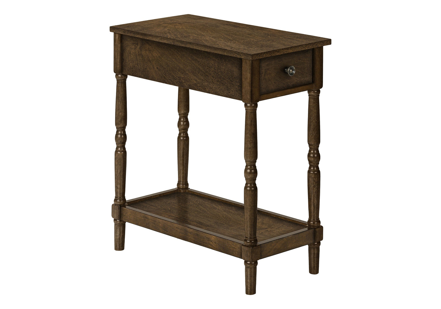 2 Tier Accent Table with Storage Drawer